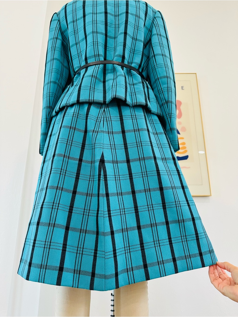 Vintage 60’s/70’s “Mad Men” Plaid Skirt & Jacket Suit - Picture 12 of 16